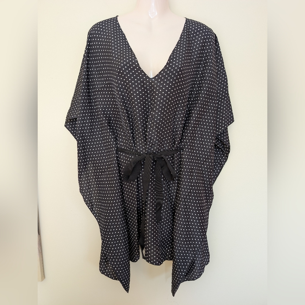 Shan 100% Silk Polka Dot Kaftan 8